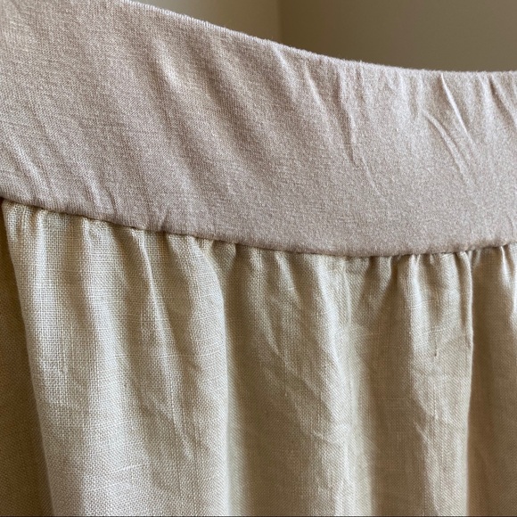 CHICO’S 1 ⚜️Gorgeous⚜️ Linen Skirt with Fringe Hem - Picture 4 of 7